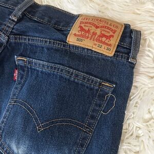 Levi's Men's Dark Blue Straight Jeans